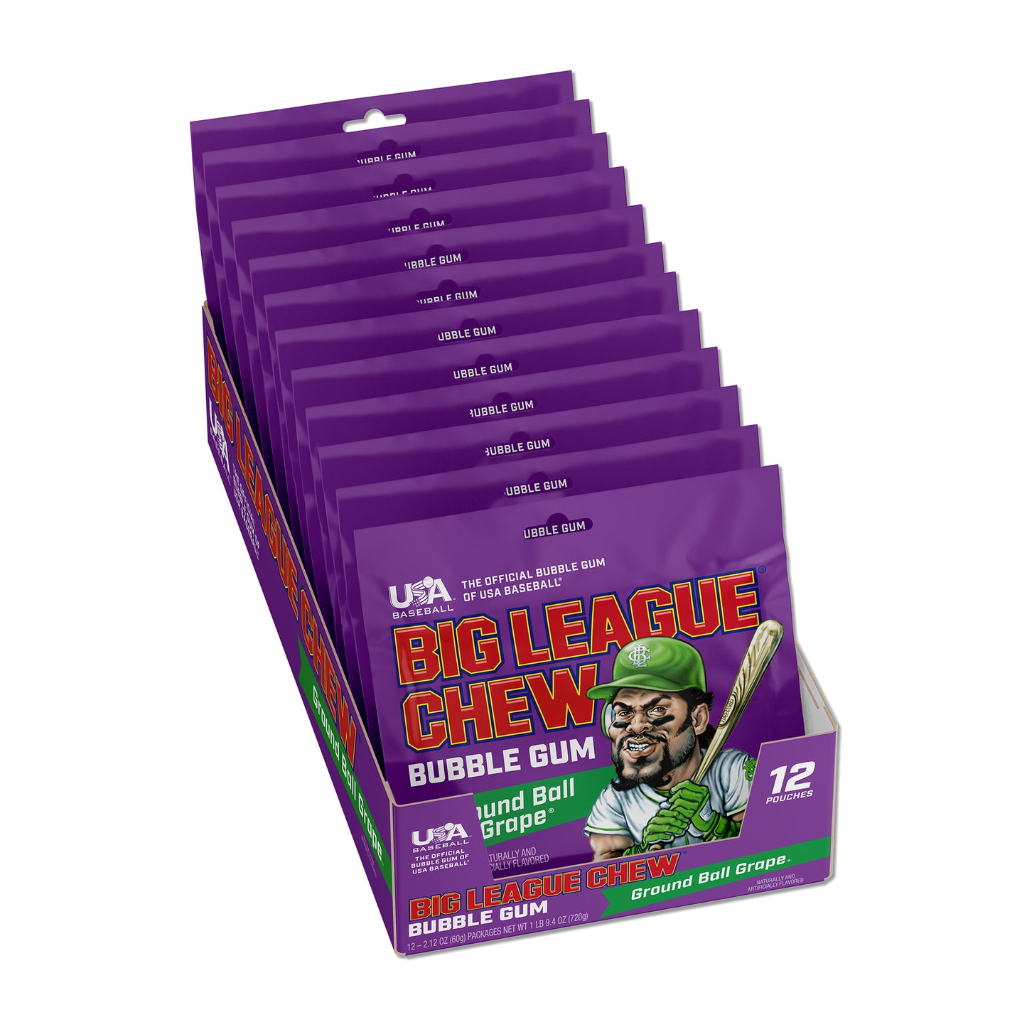 Ground ball grape 4ct case - 48 pouches