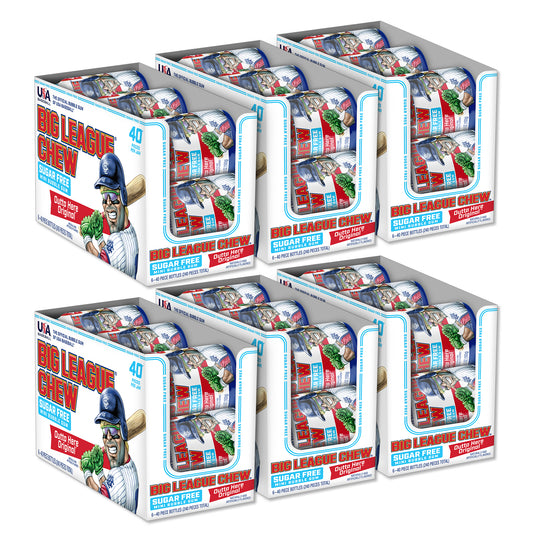 Outta here original  sugar free Mini bubble gum to go cups 6ct case - 36 cups