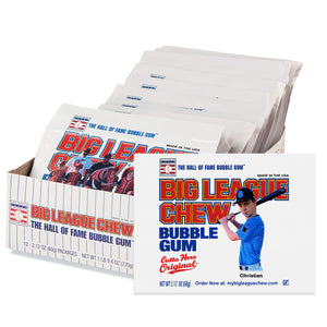 Personalized Big League Chew - Tray & 12-Mini Posters Package